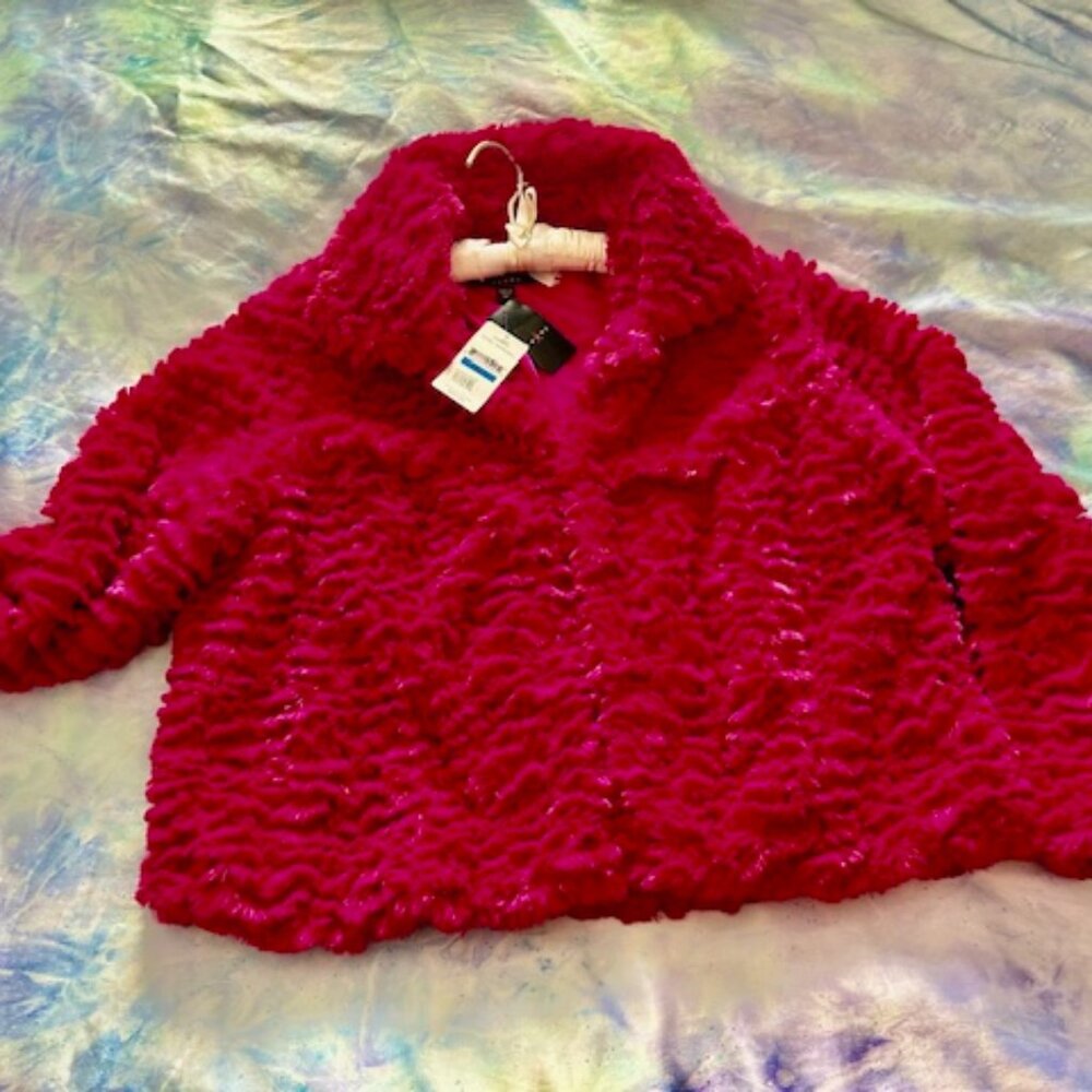 "Fever" Hot Pink Faux Fur Jacket